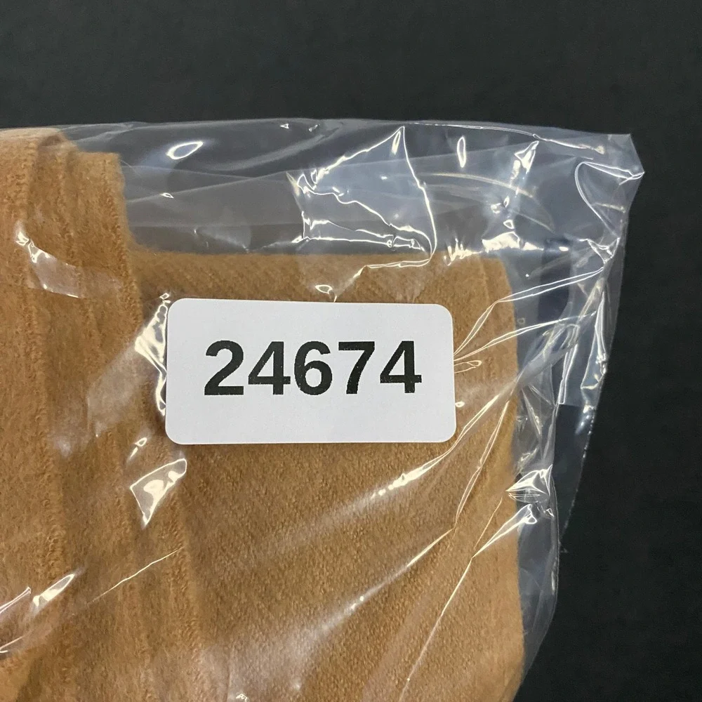 Kuna Scarf Unisex One Size Tan 100% Royal Alpaca Fringe Luxury Winter Classic
